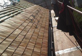 Holzschindel Dacheindeckung